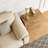 C-Shaped Wood Side Table Nightstand Bedside Table
