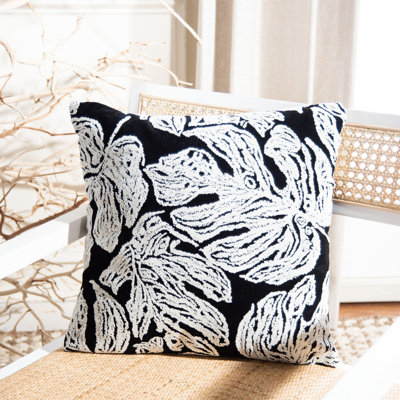 Oleary Embroidered Reversible Throw Pillow