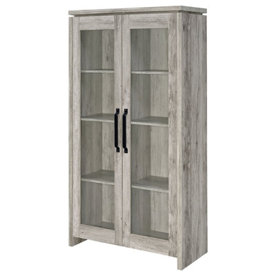 Armoire haute en bois d'ingénierie Myerson Grey Driftwood