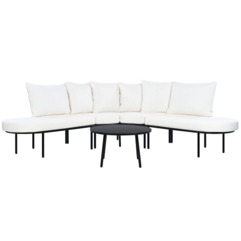 Ensemble de table basse pour 6 personnes, Beige