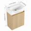 Ensemble de meuble-lavabo pour salle de bain 16 po pour petit espace, petit meuble-lavabo avec lavabo en céramique-120330159