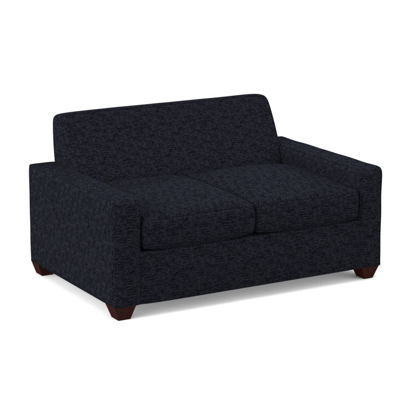 Avery Full Sleeper Sofa, Empire Mahogany, Saylor Navy, Hybrid