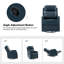 Fauteuil inclinable et oscillant pivotant en similicuir de 26,5 po McGuffey-1341375073