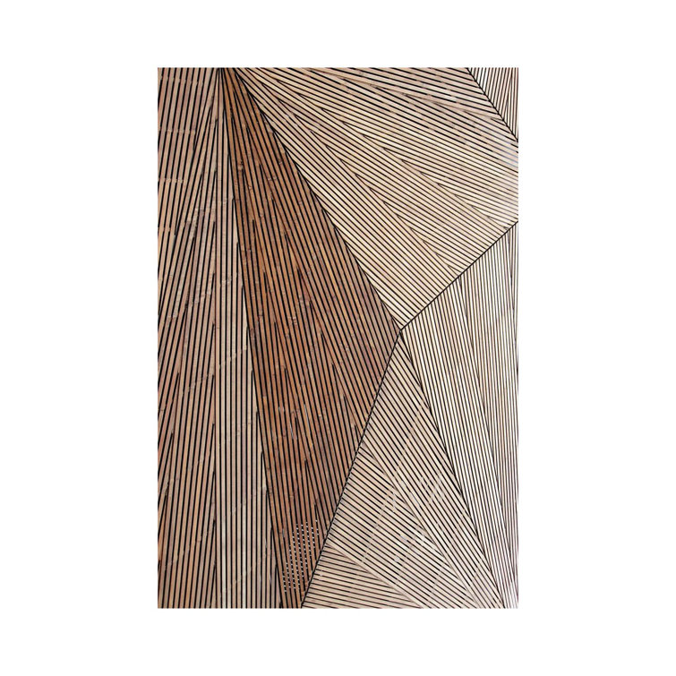 Wooden Structure by Design Fabrikken - Wrapped Canvas Painting