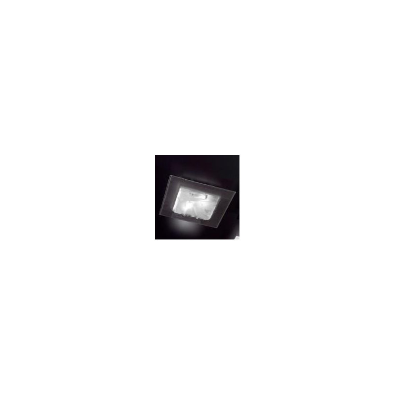 Nubes Glass Flush Mount, Black