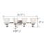 Éclairage pour meuble-lavabo en nickel satiné Bendigo-92386112