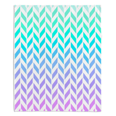 Jeté dégradé à chevrons