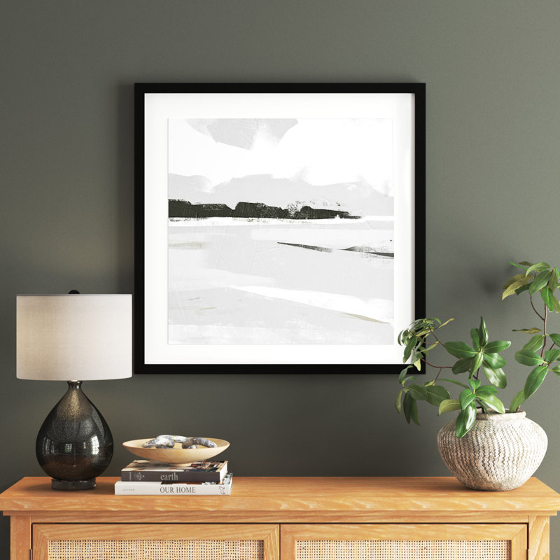 Coastal Haze II by Emma Scarvey, Black Framed Paper, 25" H x 25" W