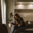 Maile High-Gloss Scratch-Resistant Murphy Bed with LED Lights and Built-In Charging Station-100095168