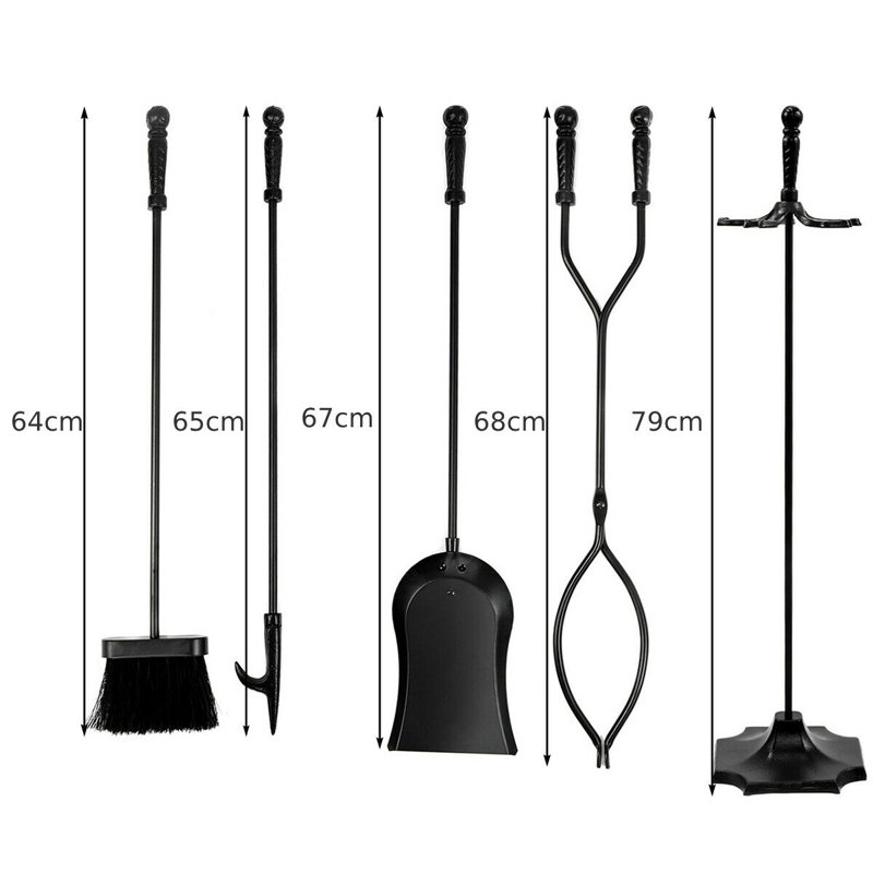 Genesee Iron Fireplace Tool Set