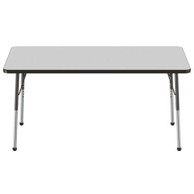 Rectangle T-Mold Adjustable Height Activity Table