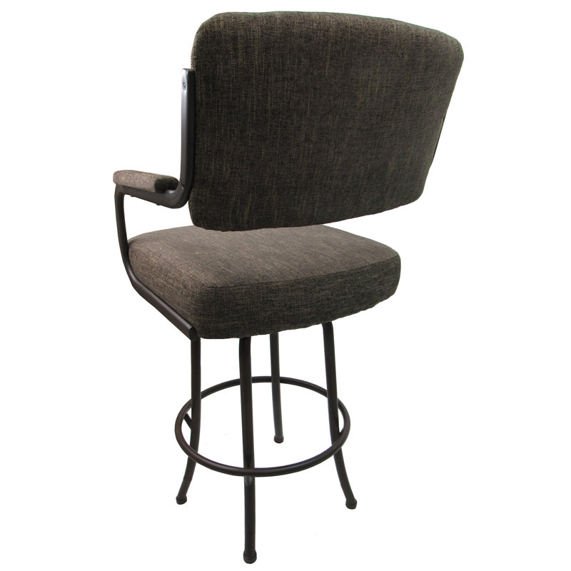 Melvin Swivel Counter Stool, Brown, Sanora Brown, Counter Stool (26” Seat Height)