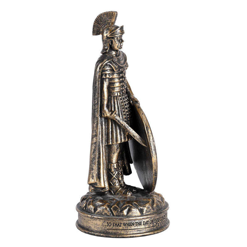 Figurine pleine armure de dieu bronze 8,75H