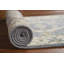 Tapis de couloir bleu indien fait à la main Oushak 3 x 8