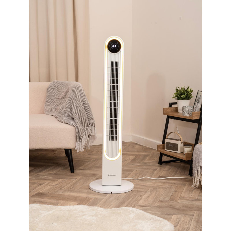 REDIFFUSION HALO 42 INCH DIGITAL TOWER FAN, White