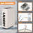 Fabric Rolling Laundry Hamper with Handles-1725552362