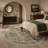Roehit Distressed Medallion Olive & Charcoal Vintage-Style Area Rug-338035752