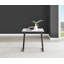 Industrial Design White & Grey Marble Effect Melamine Dining Table Set with 2 Faux Leather Chairs-87462590