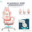 Gaming Chair With Footrest,Racing Gamer Chair, Headrest And Lumbar Support, For Home And Office-453281730