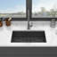 Évier de cuisine noir en acier inoxydable - cuve de cuisine encastrée 30 "x 18" x 9 "en acier inoxydable de calibre 16 avec profondeur de 9 pouces