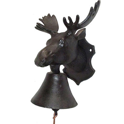 Cloche suspendue sonnette orignal head