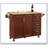 Kitchen Island with Drop Leaf Countertop, Kitchen Island Cart, Barn Door Kitchen Island Table-1069919225