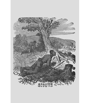 « africain américains as scouts », peinture