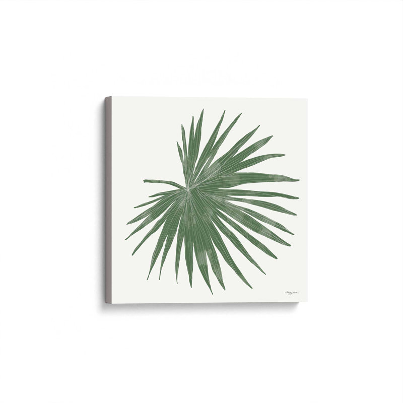 «Tropical Fan Palm» par Molly Mattin, reproduction d'art, L 36 x H 36, Ne s’applique pas, Toile tendue
