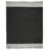 Stadler Hand Woven Leather/Cotton Solid Color Rug in Light Gray/Black