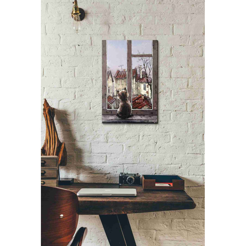 «Old Yard» par Alexander Gunin, art mural sur toile, H 18 po x l 12 po x P 0,75 po