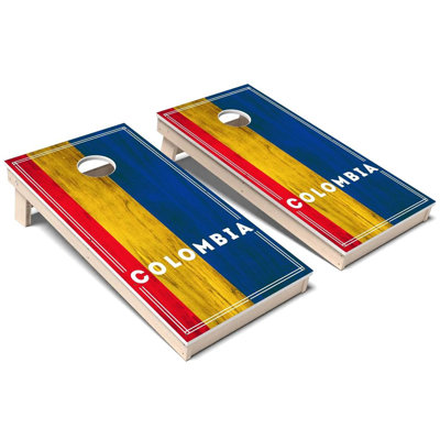 International Flag 2.0 Colombia All-Weather Composite Cornhole Board Set