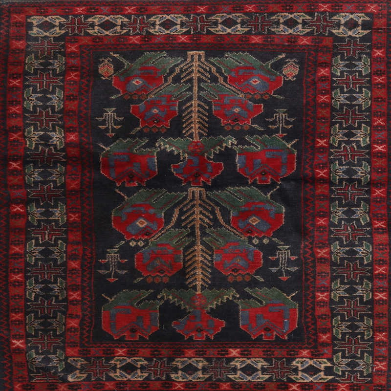 Southwestern Indoor Rug, Square 4'