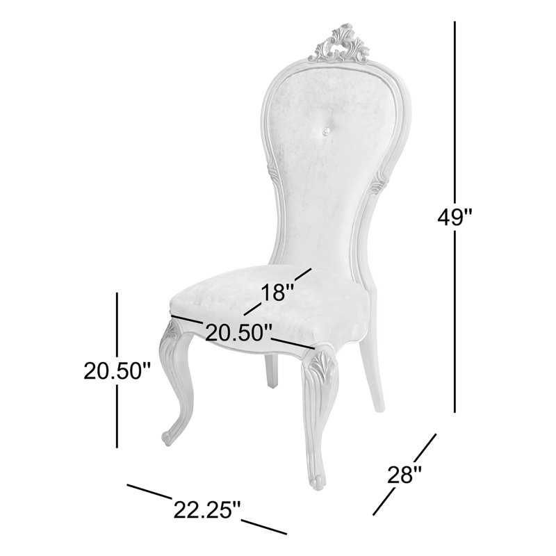 Platine De Royale Champagne Upholstered Dining Chair, Champagne