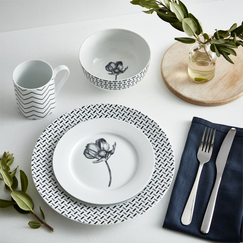 Portmeirion, Portmeirion Home - 16 Piece Dinnerware Set, Service for 4