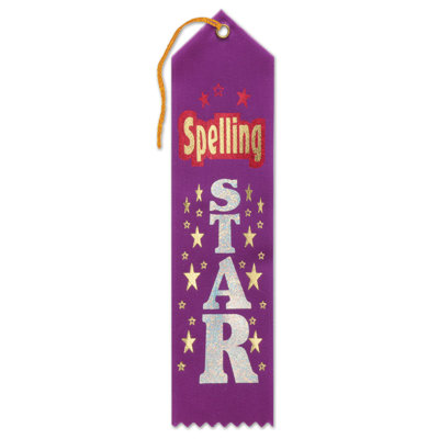 Ruban Spelling Star Award