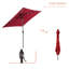 Parasol de marché carré 78 po Rukhsaar-1101683492