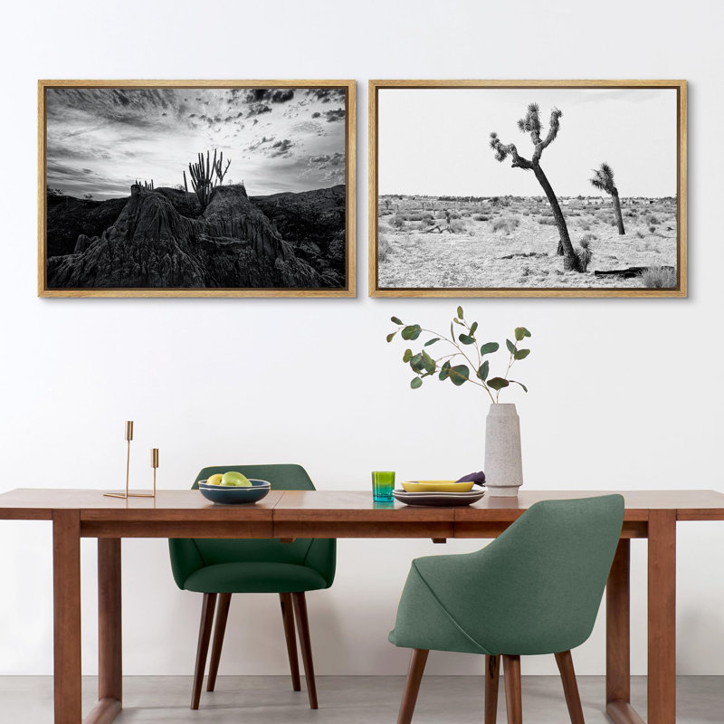 Cactus, désert, sud-ouest, désert, cactus, paysage, nature, ouest, 2 pièces, Encadré naturel, H 24 po x l 36 po