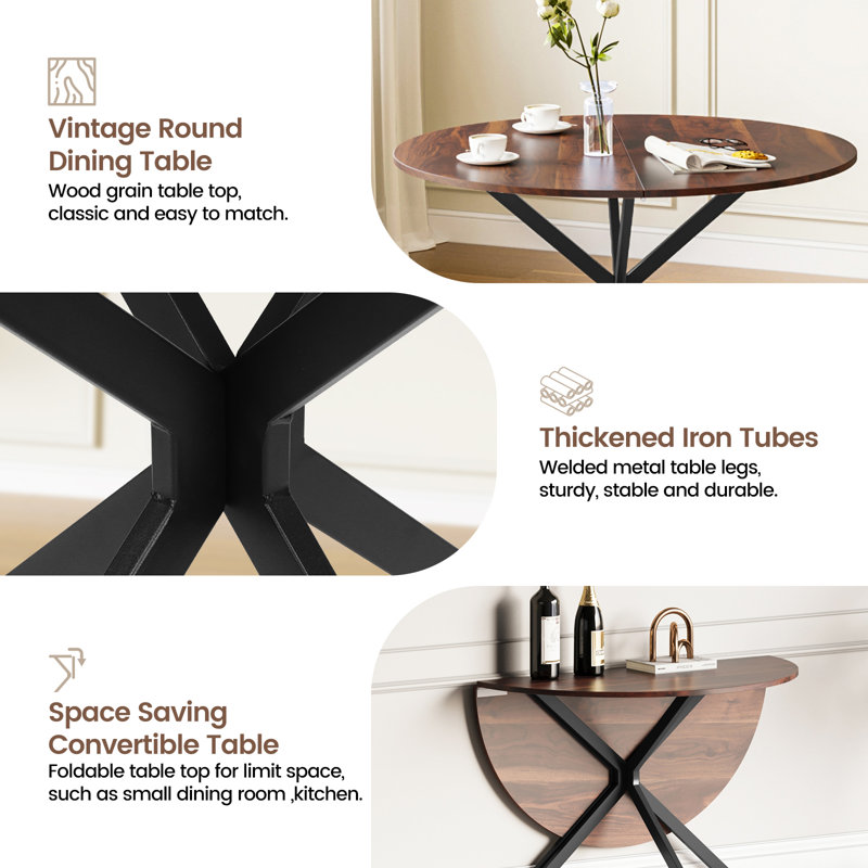 4 - Person Dining Set, Grey, Brown