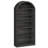 75.8" Farmhouse Arched Bookcase, 6-Tier Wooden Storage Organizer, Open Display and Storage Rack-1133838596