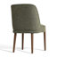 Chaise de salle à manger rembourrée à dossier en bois massif (ensemble de 8)-133011918