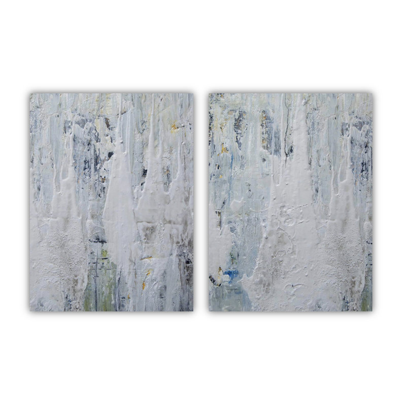 Green Café Set by John Beard - Artist Enhanced Canvas Print, Black, 30" H x 48" W x 2" D