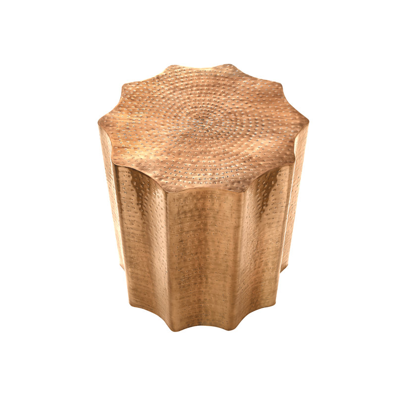 Abdool End Table, Copper
