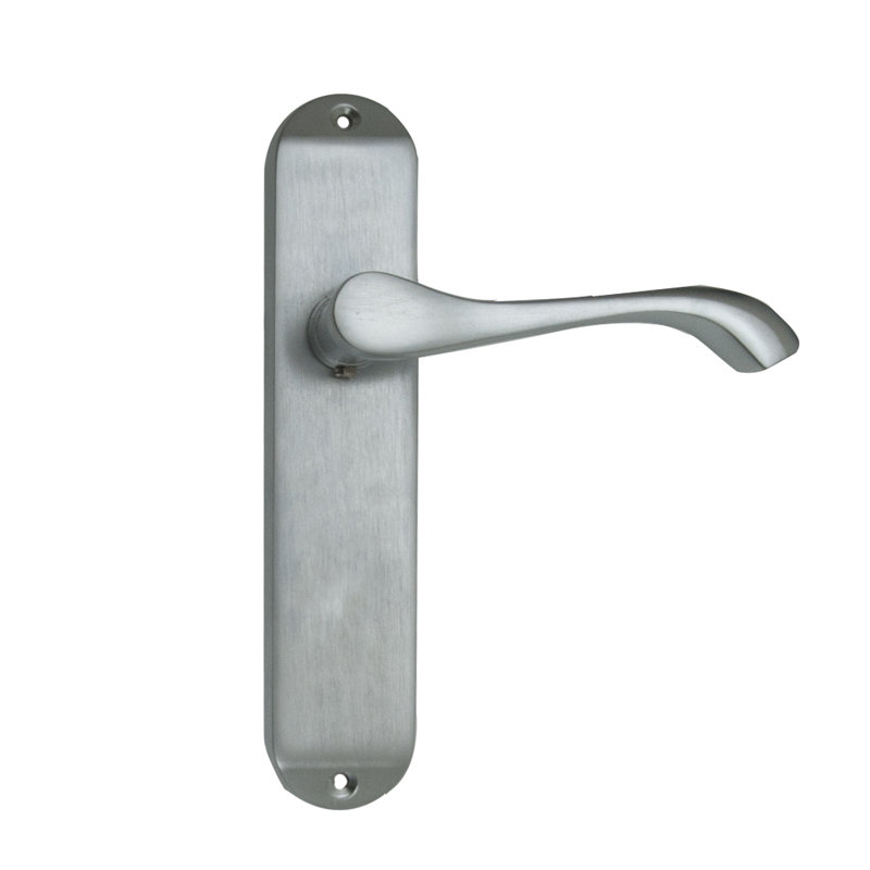 Itasca Passage Door Handle, Satin Chrome