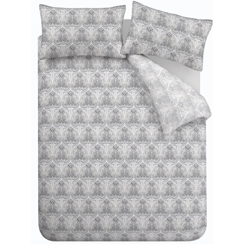 Plaskitt Grey 300 TC, Double - 2 Pillowcases