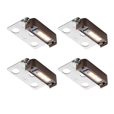 Matte Black Low Voltage Integrated LED Aluminum Step Light