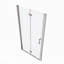 Porte de douche pivotante universelle à ajustement de 1 3/8 po avec finition en verre trempé de 1/4 po-121415751