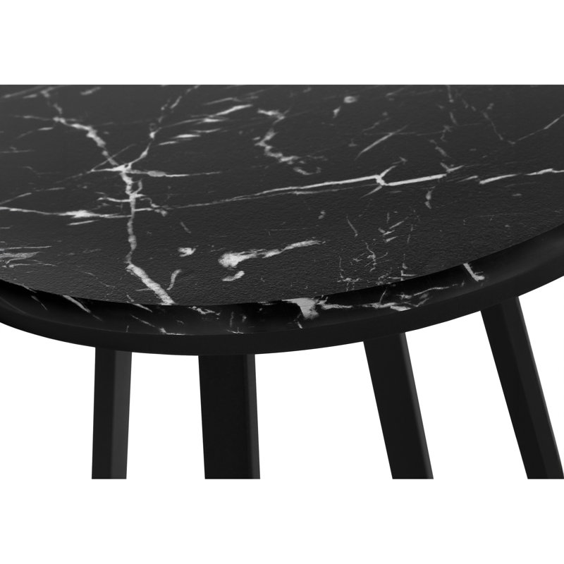 Table de bout moderne noire pour la vie, le bureau, la chambre familiale, les espaces de bureau