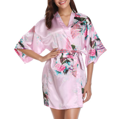 Cerritos Satin Above Knee Bathrobe
