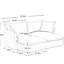 2 places, chenille orange, repose-pieds avec housse, ensemble de cinéma maison convertible, confort luxueux, rembourrage en éponge, conception élégante en cascade, configurations de sièges multiples, amovible