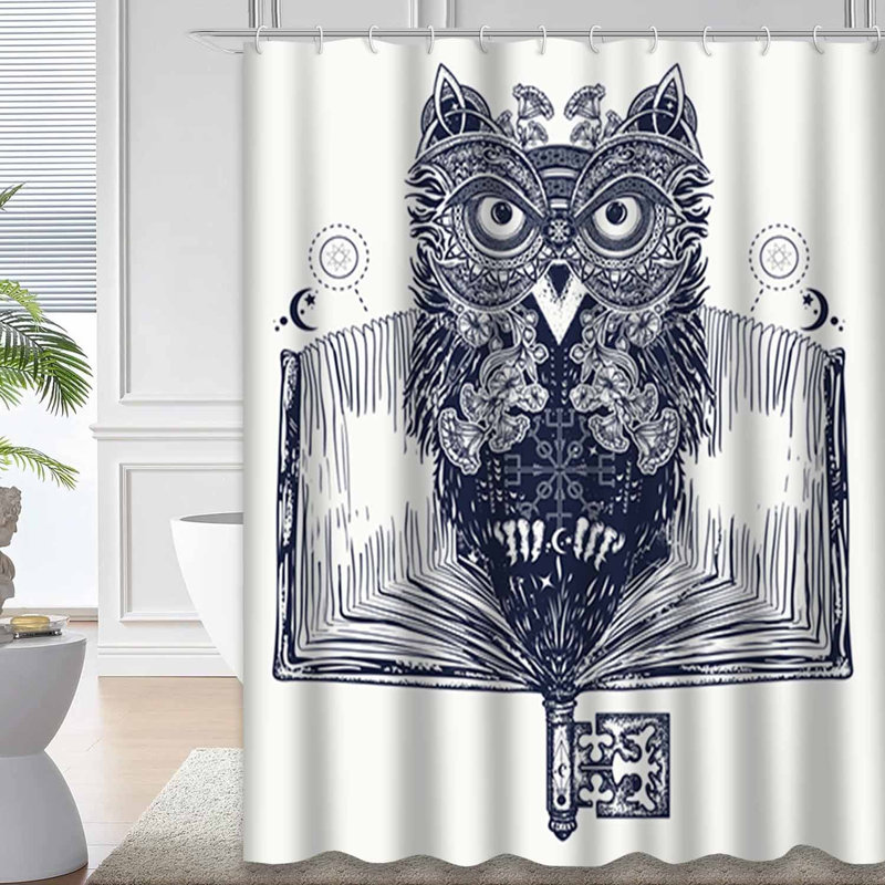 Rideau de douche Owl, L 72 po x l 78 po